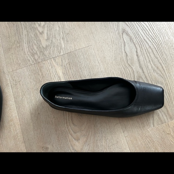 NWOT Reformation Mikayla ballet flats, black, size 8 - Picture 11 of 11